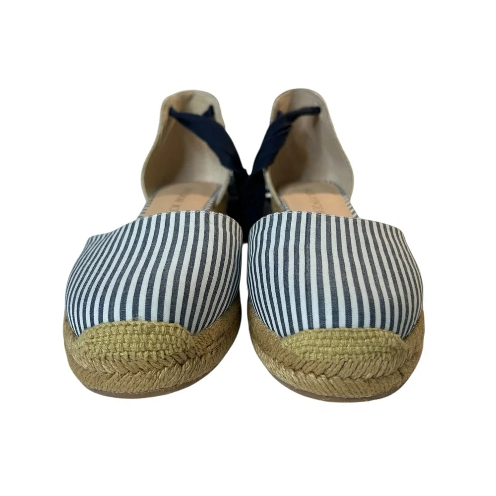 NEW Jack Rogers Espadrille Wedge Sandal Palmer Ankle Wrap Closed Toe Size 9.5